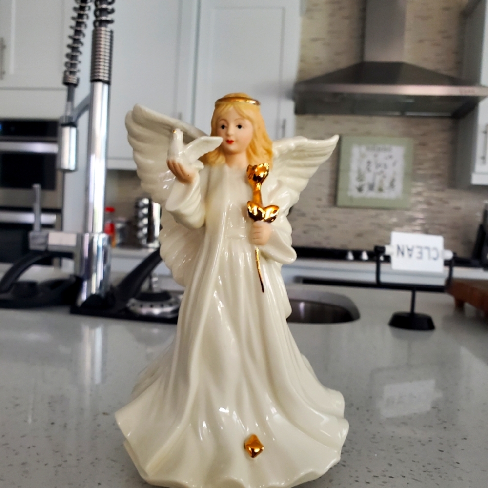 Porcelain Musical Angel